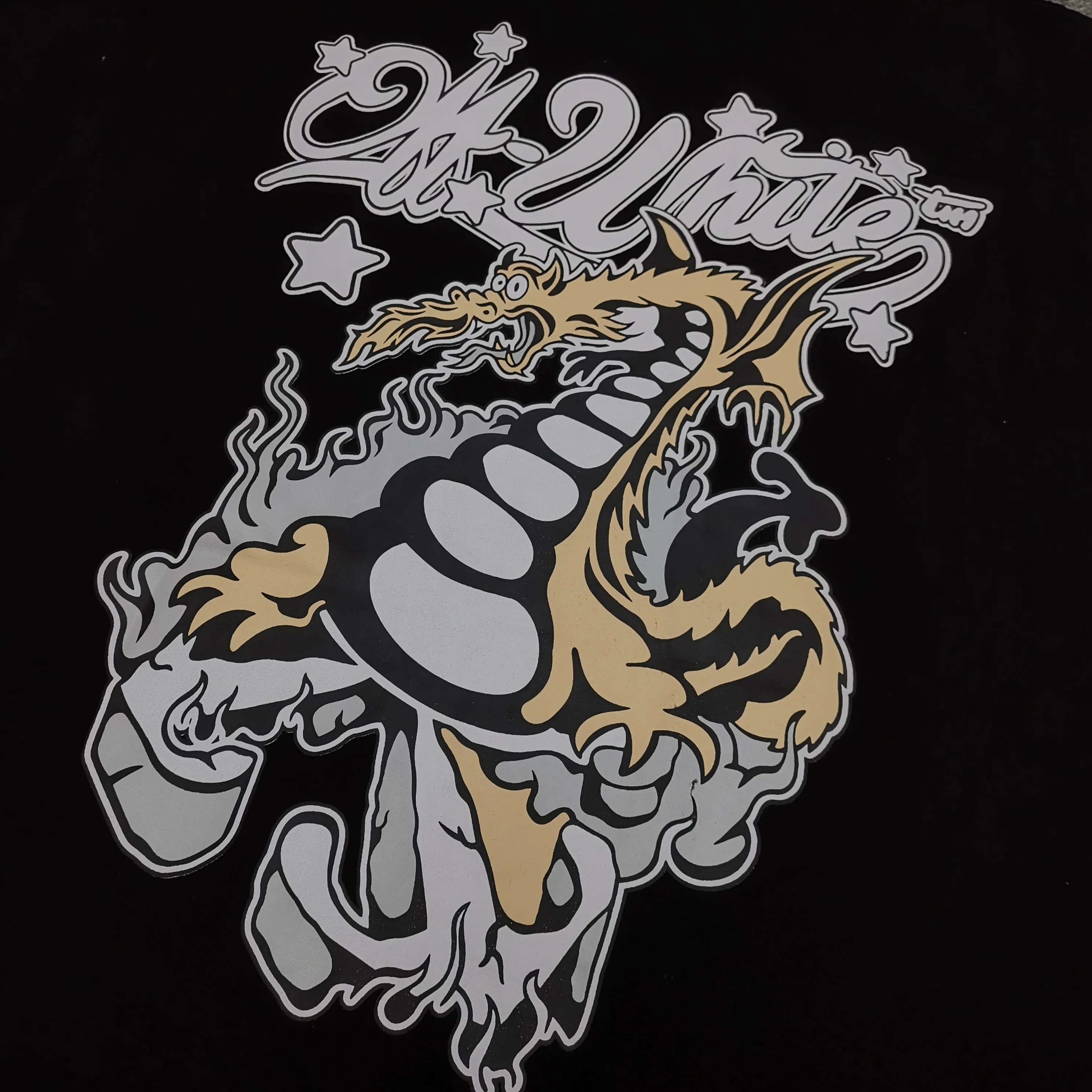 Off white top version, new Dragon's Legend loose version short-sleeved T-shirt Size: S M L XL Color: Black White P240